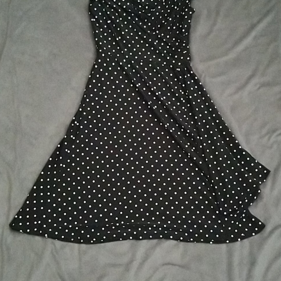 Ralph Lauren Polka Dot Faux Wrap Dress - Picture 10 of 16